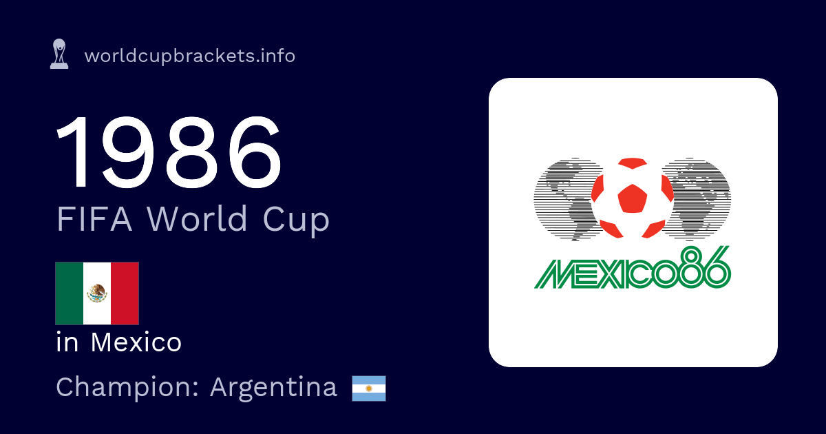 1986 FIFA World Cup in Mexico